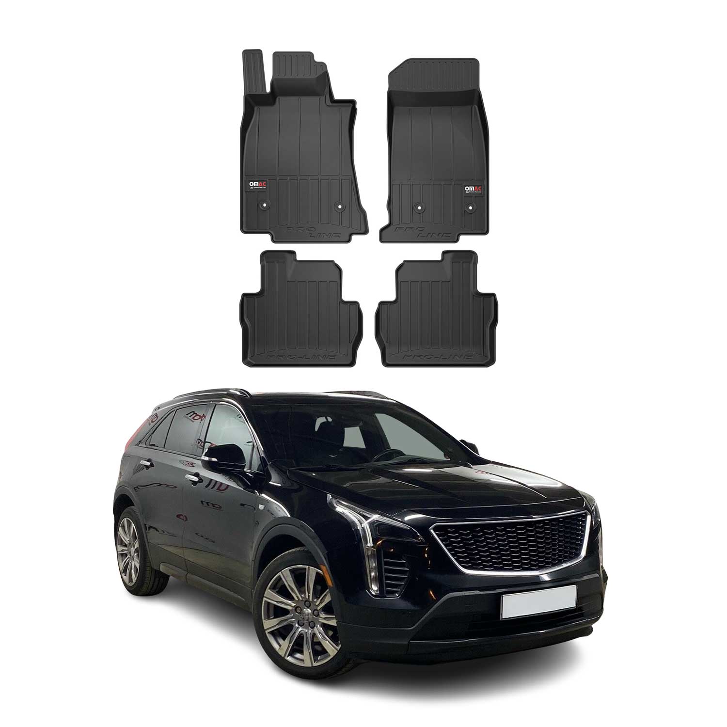 2020-2024 Cadillac CT4 Premium Floor Mats Liners Full Set All Weather Heavy Duty