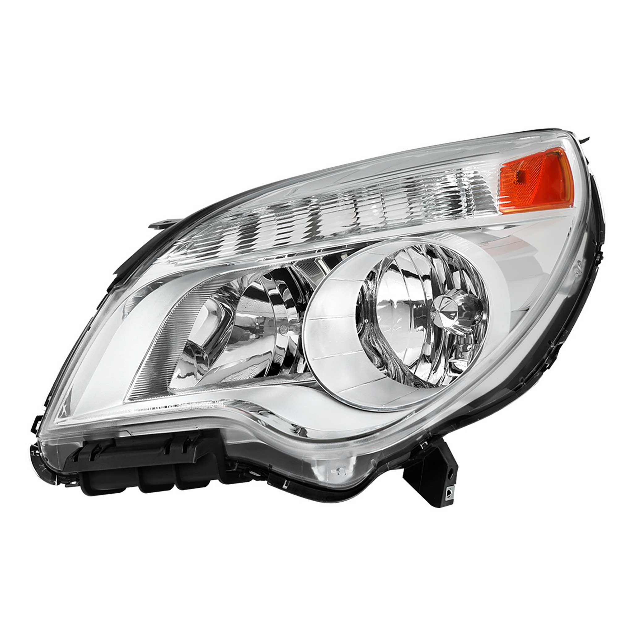 For Chevrolet Equinox 2010-2015 Driver Side Factory Style Headlight Chrome Housing Clear Lens
