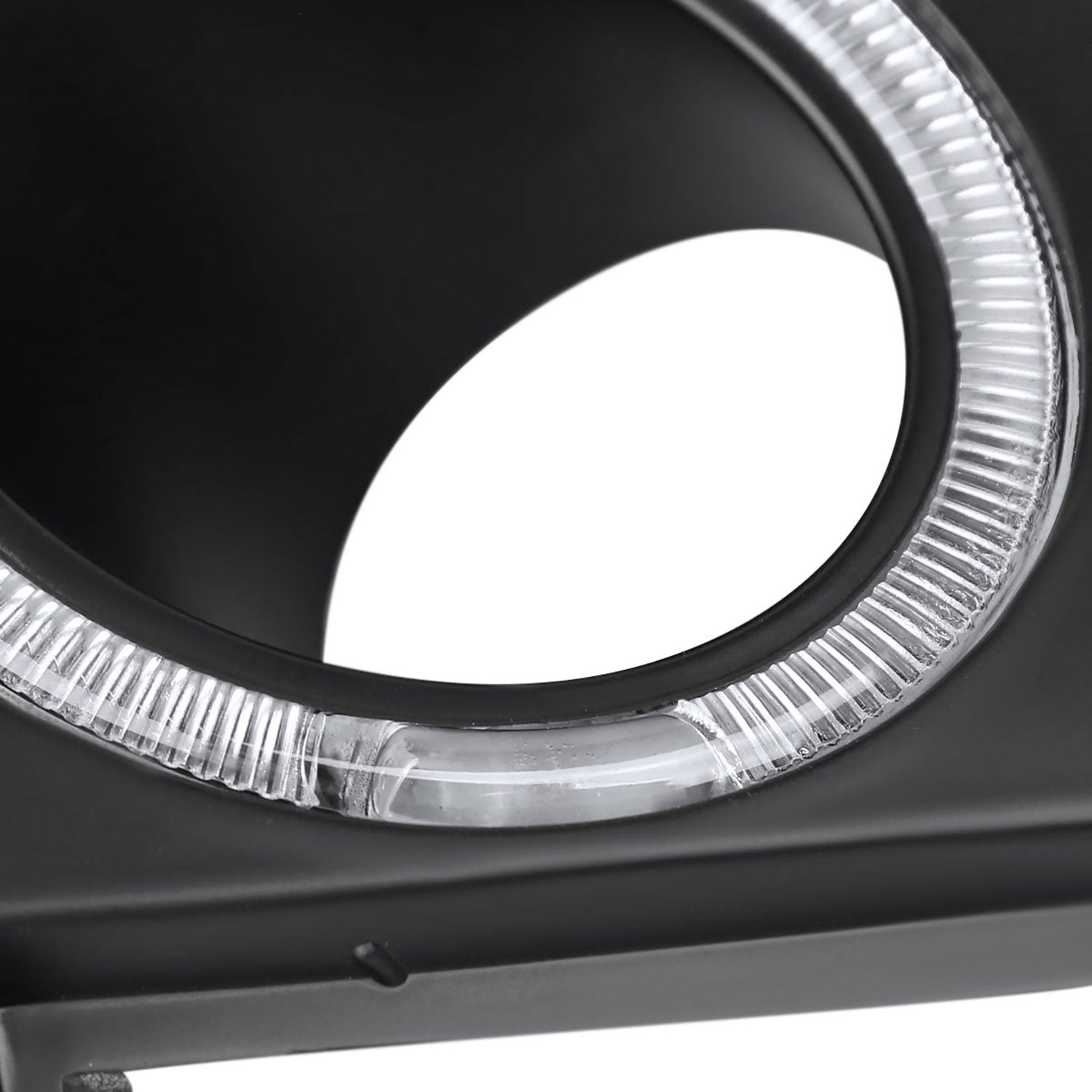 2003-2005 Mazda 6 Sedan H3 Halo Ring Fog Lights Kit Chrome/Clear Lens