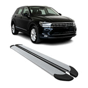 2018-2025 VW Tiguan Allspace Running Boards Side Steps Silver