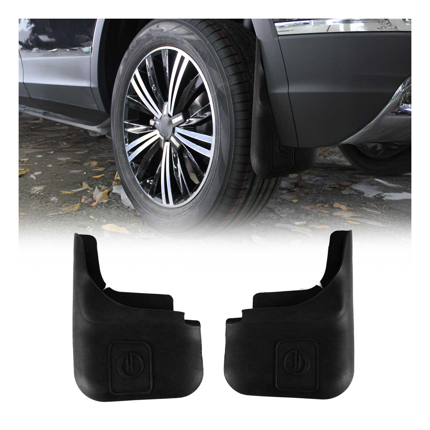 Universal Mud Flaps Splash Guards ABS Fender Protector 2pcs Front or Rear