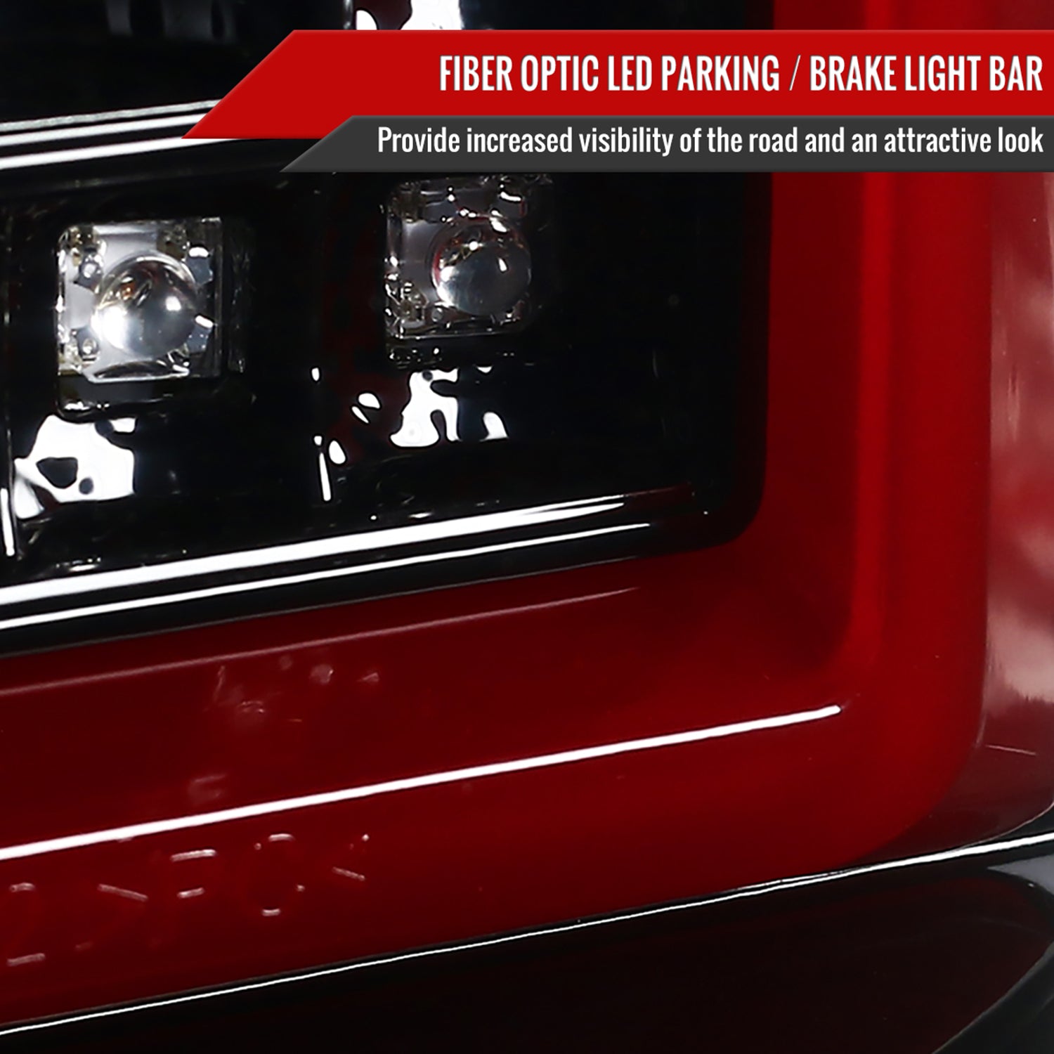 2000-2006 Chevy Suburban/Tahoe/Yukon/Yukon XL LED C Bar Tail Lights Jet Black