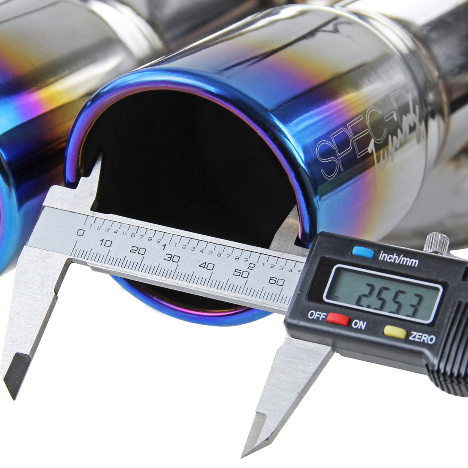 2008-2014 Subaru Impreza WRX STI Sedan Dual Catback Exhaust Burnt Quad Tip