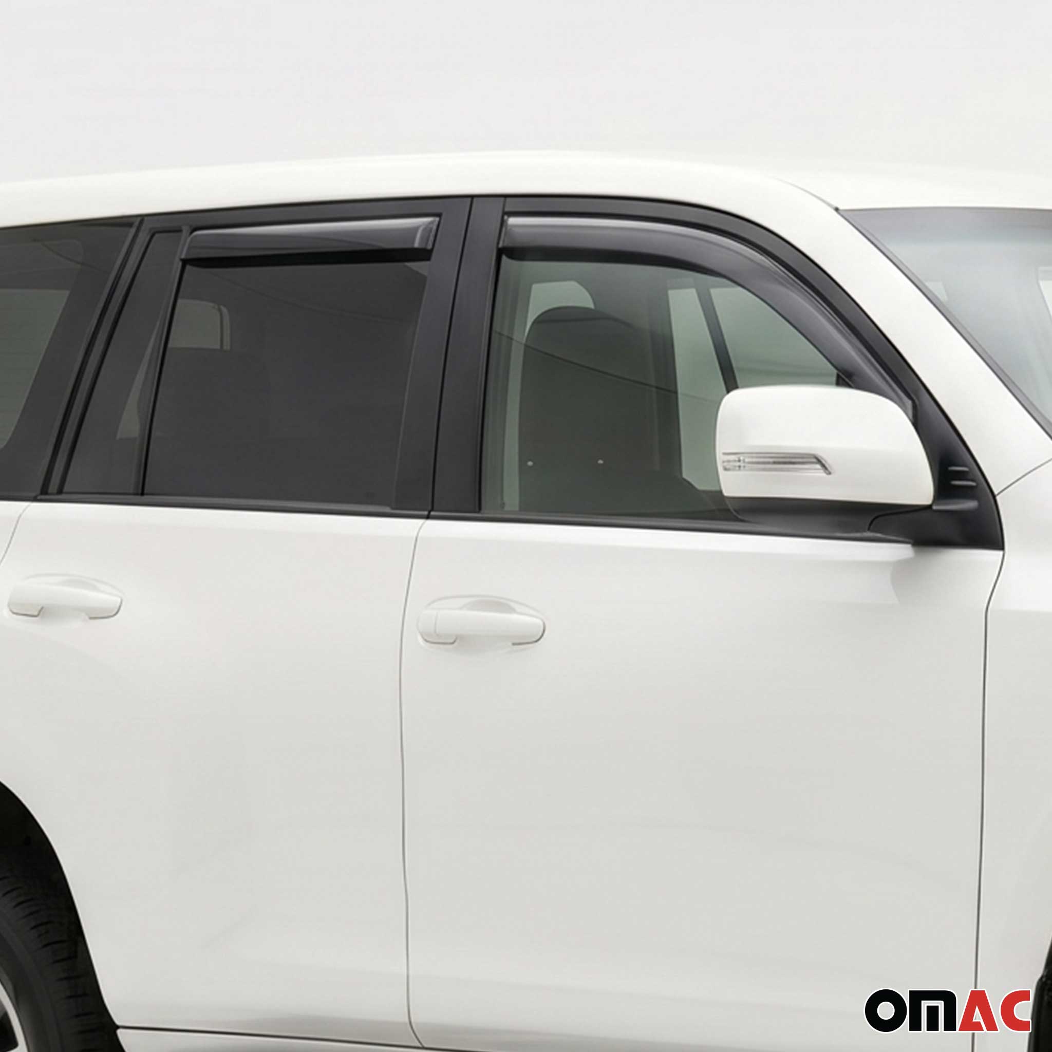 2010-2013 Lexus GX 460 Window Visor Vent Rain Deflector 2Pcs Smoke