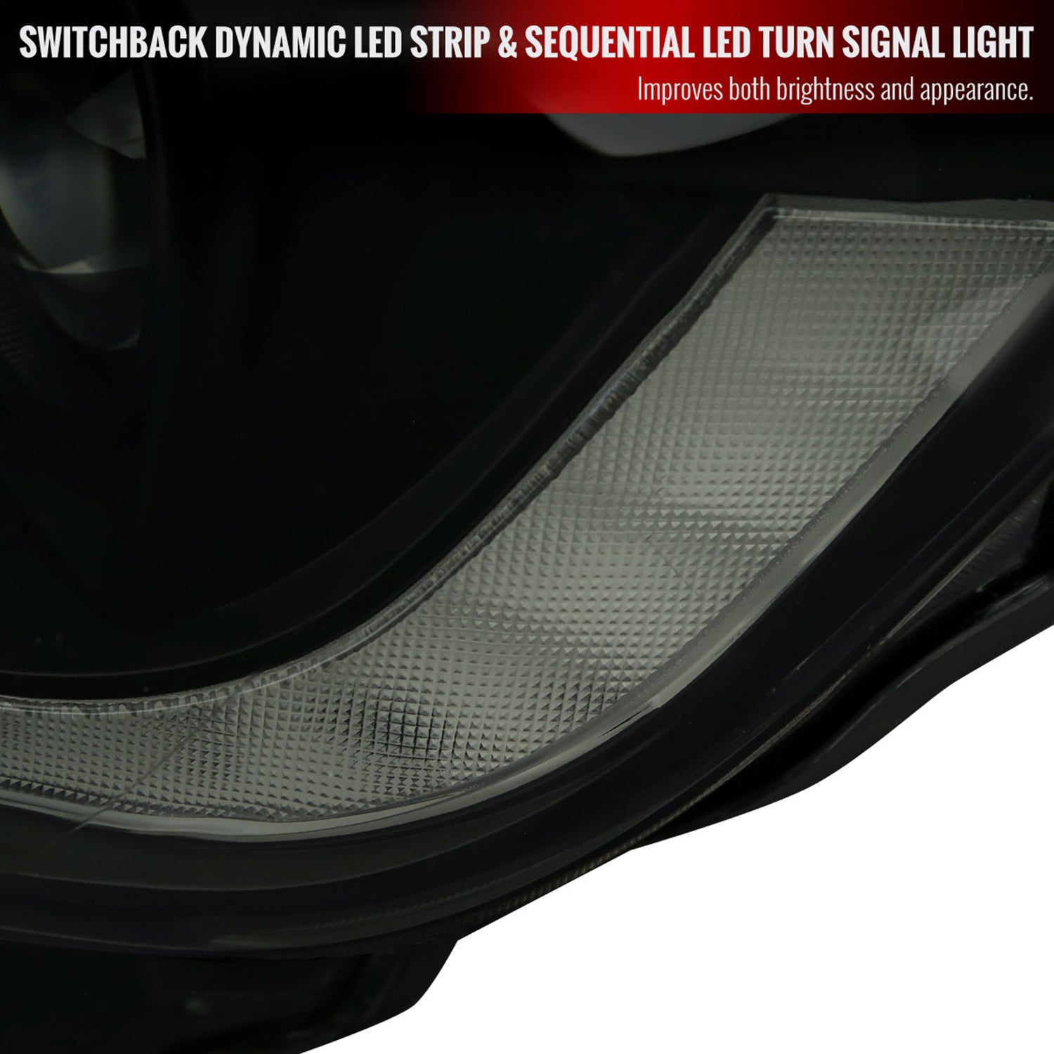 2019-2022 Ford Ranger Sequential LED Bar Projector Headlights Matt Smoke