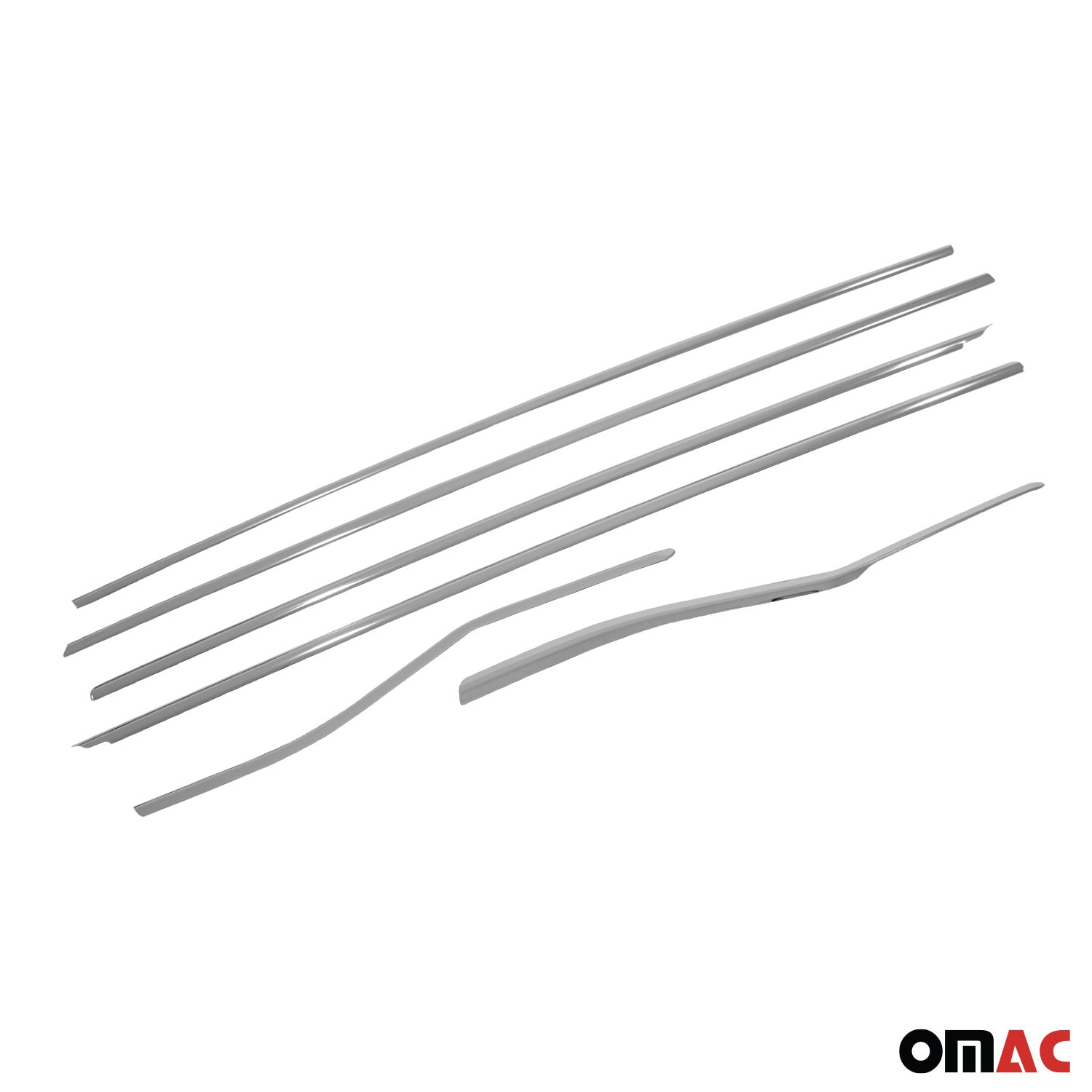 2018-2022 Honda Accord Window Molding Trim Streamer Silver 6Pcs Stainless Steel