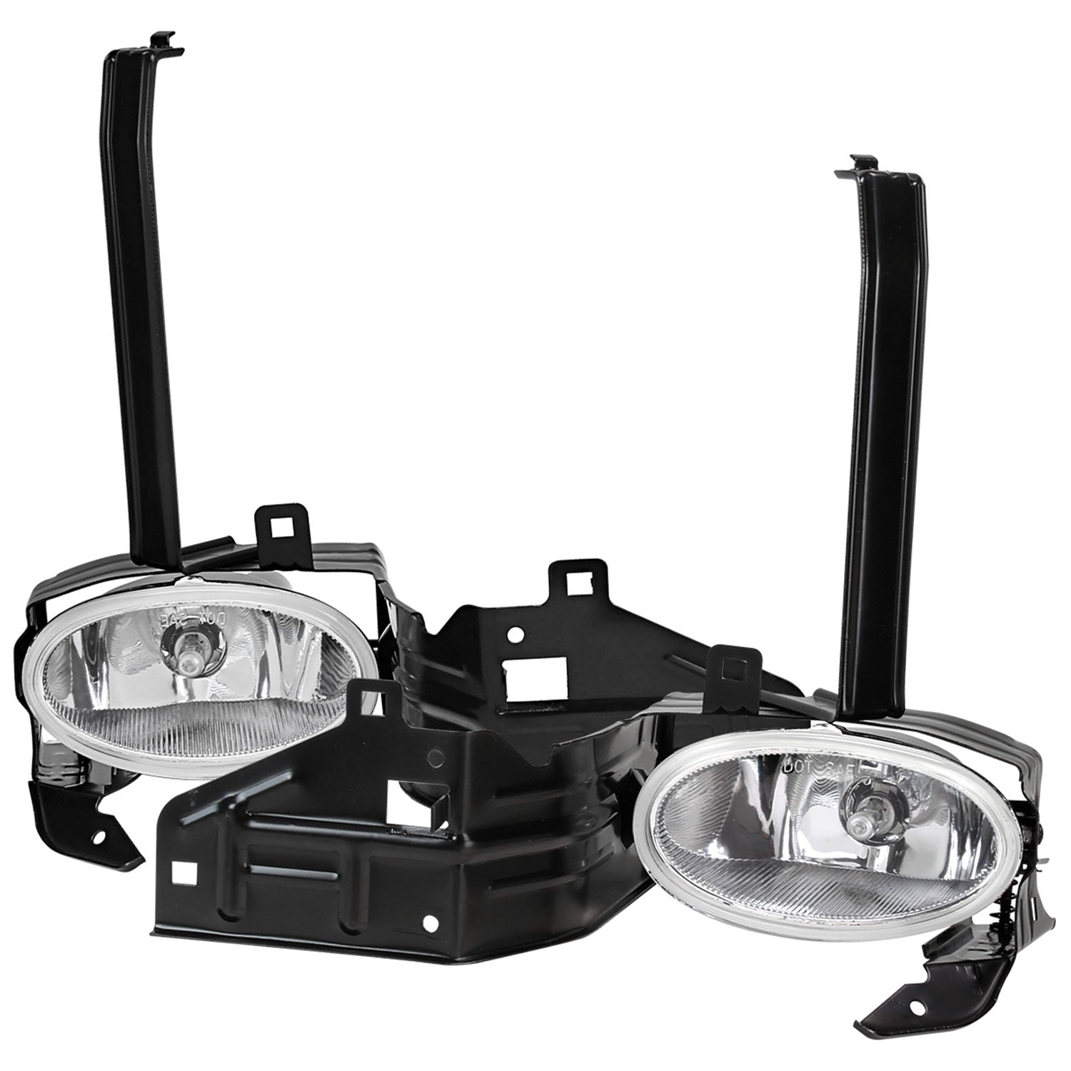 2008-2010 Honda Accord 2DR Coupe H11 Fog Lights Kit Chrome/Clear Lens