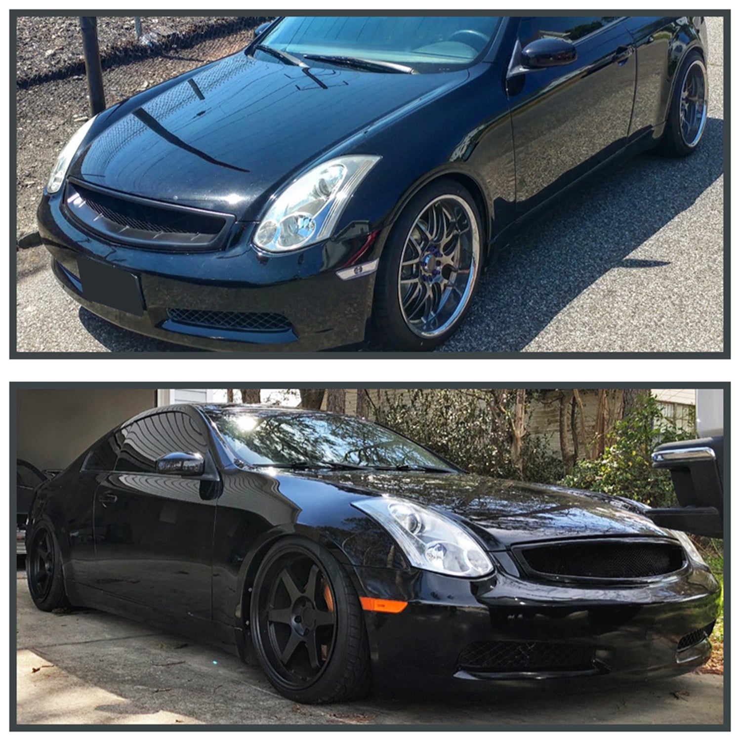 2003-2007 Infiniti G35 Coupe Black ABS Sport Style Mesh Grille