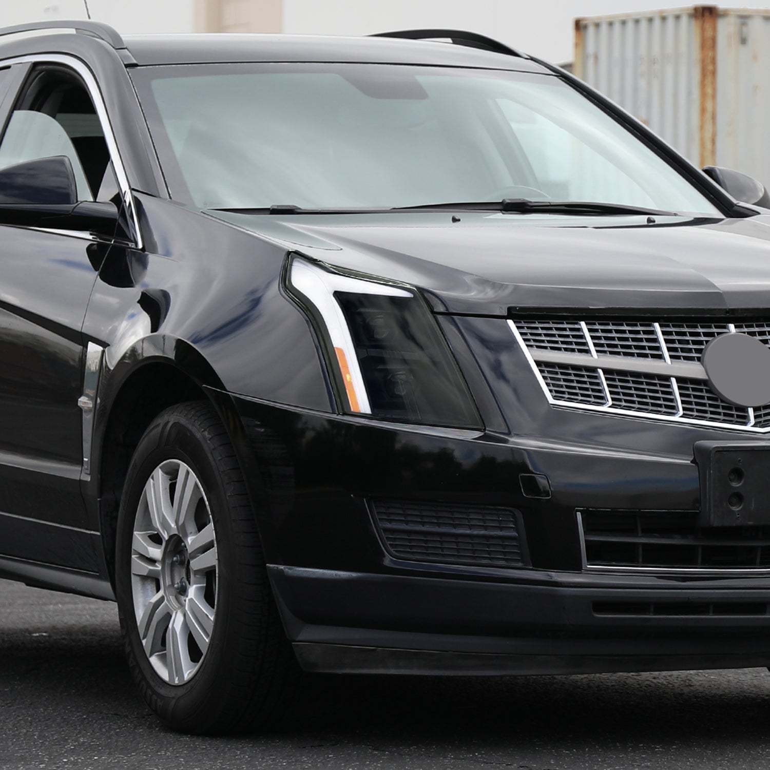 2010-2016 Cadillac SRX LED Projector Headlights Turn Signal Bar Black