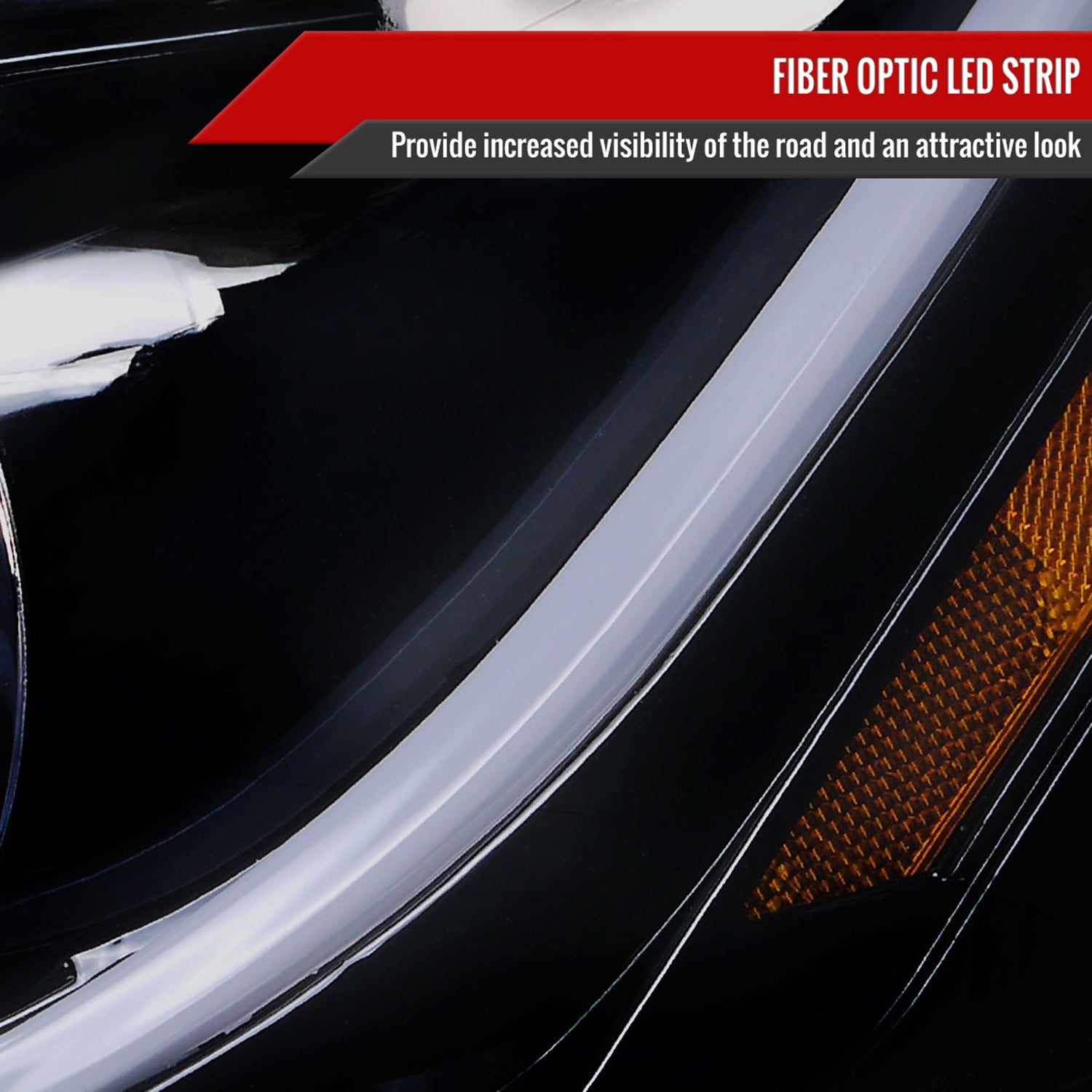 2006-2013 Chevy Impala / Impala Limited /Monte Carlo LED Bar Headlights Smoke