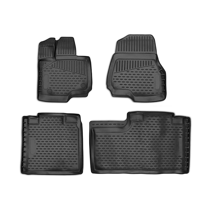 2015-2020 Ford F-150 SuperCrew Crew Cab Floor Mats Liners Full Set All Weather