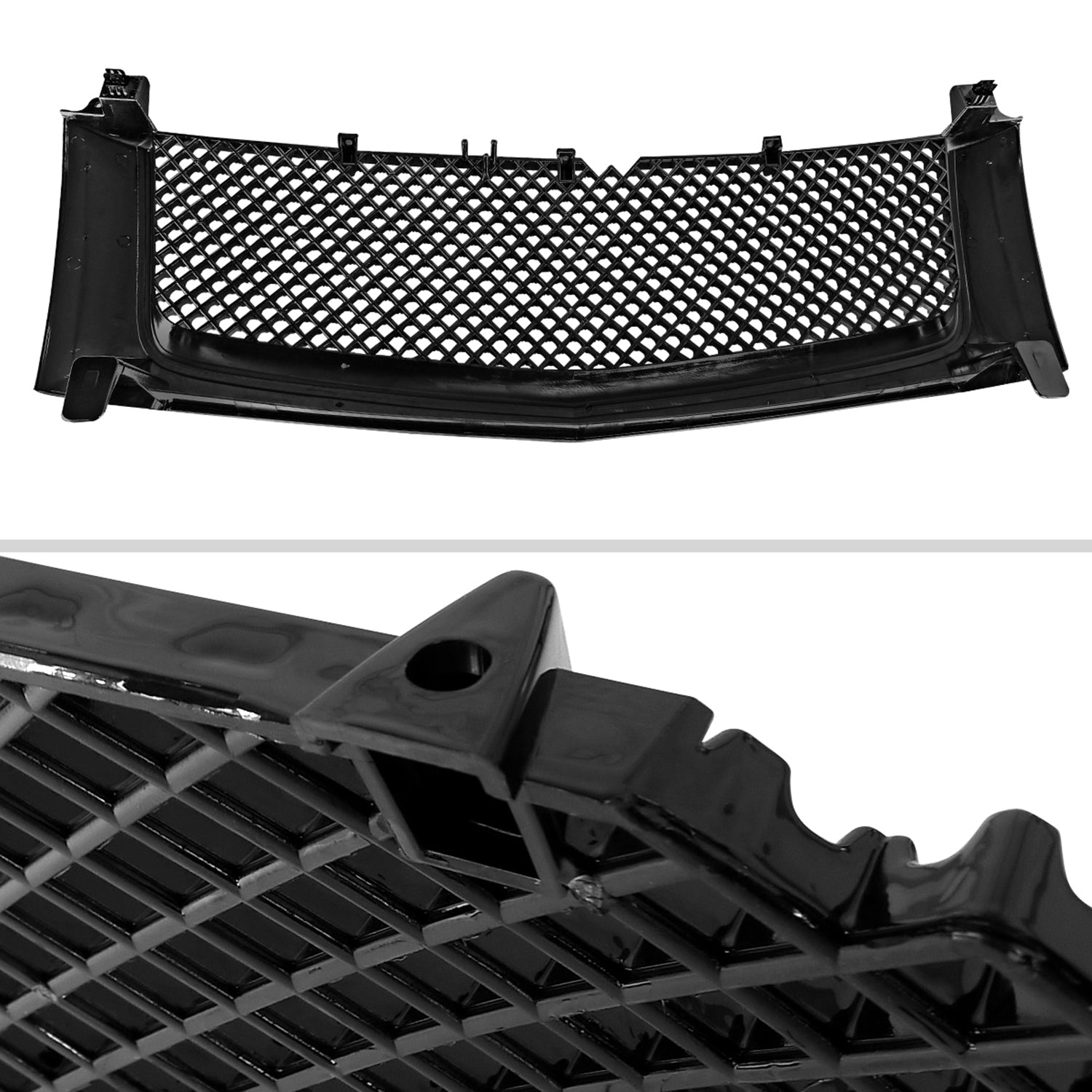 2002-2006 Cadillac Escalade Glossy Black ABS Mesh Grille