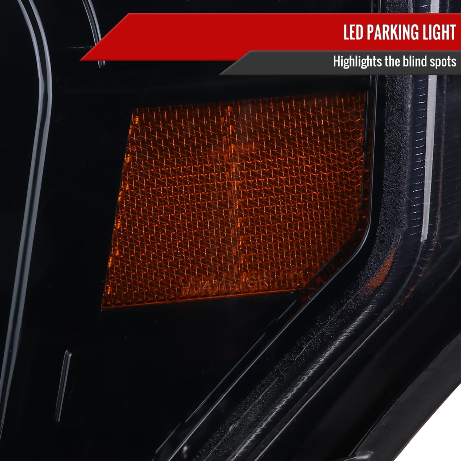 2009-2014 Ford F-150 LED C-Bar Projector Headlights Glossy Black/Smoke Lens