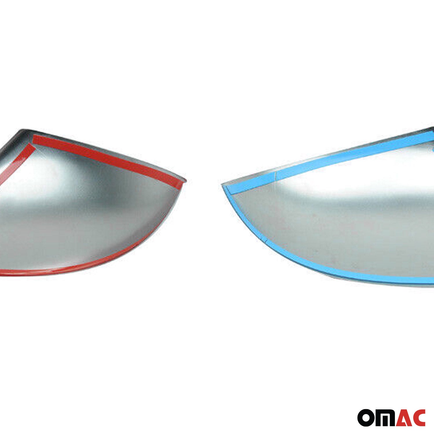 2011-2018 VW Touareg Side Mirror Cover Caps Stainless Steel Silver 2 Pcs