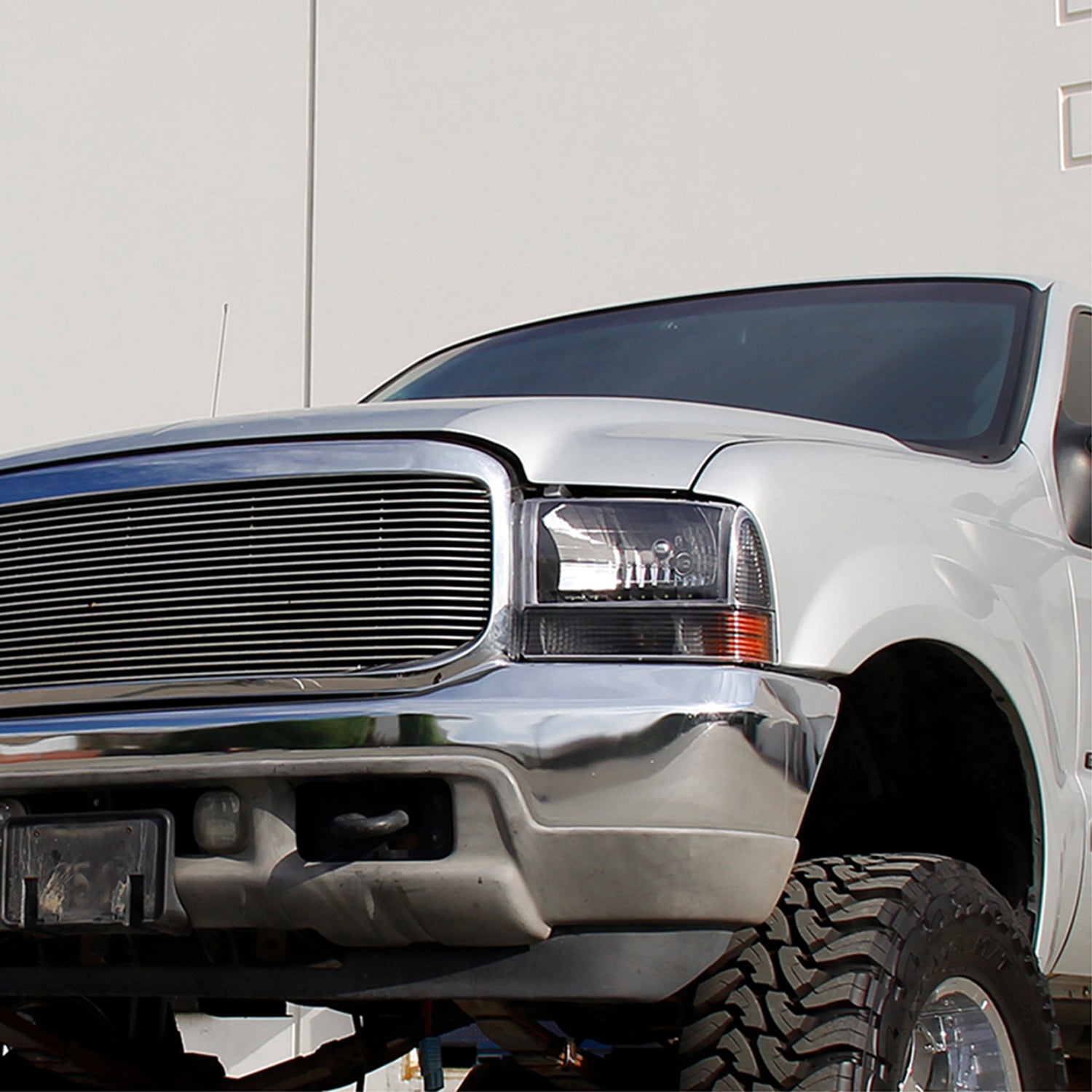 1999-2004 Ford F-250/350/450/550/Excursion Corner Lights Matt Black/Clear