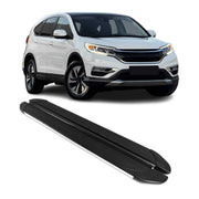 2012-2016 Honda CR-V Running Boards Side Steps Silver & Black