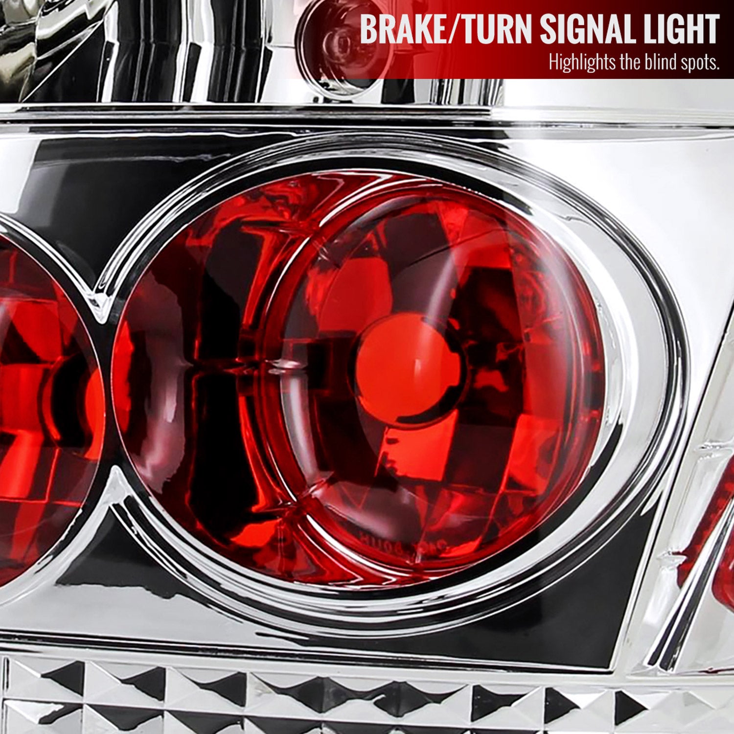 2004-2010 Scion tC Tail Lights Chrome Housing/Clear Lens