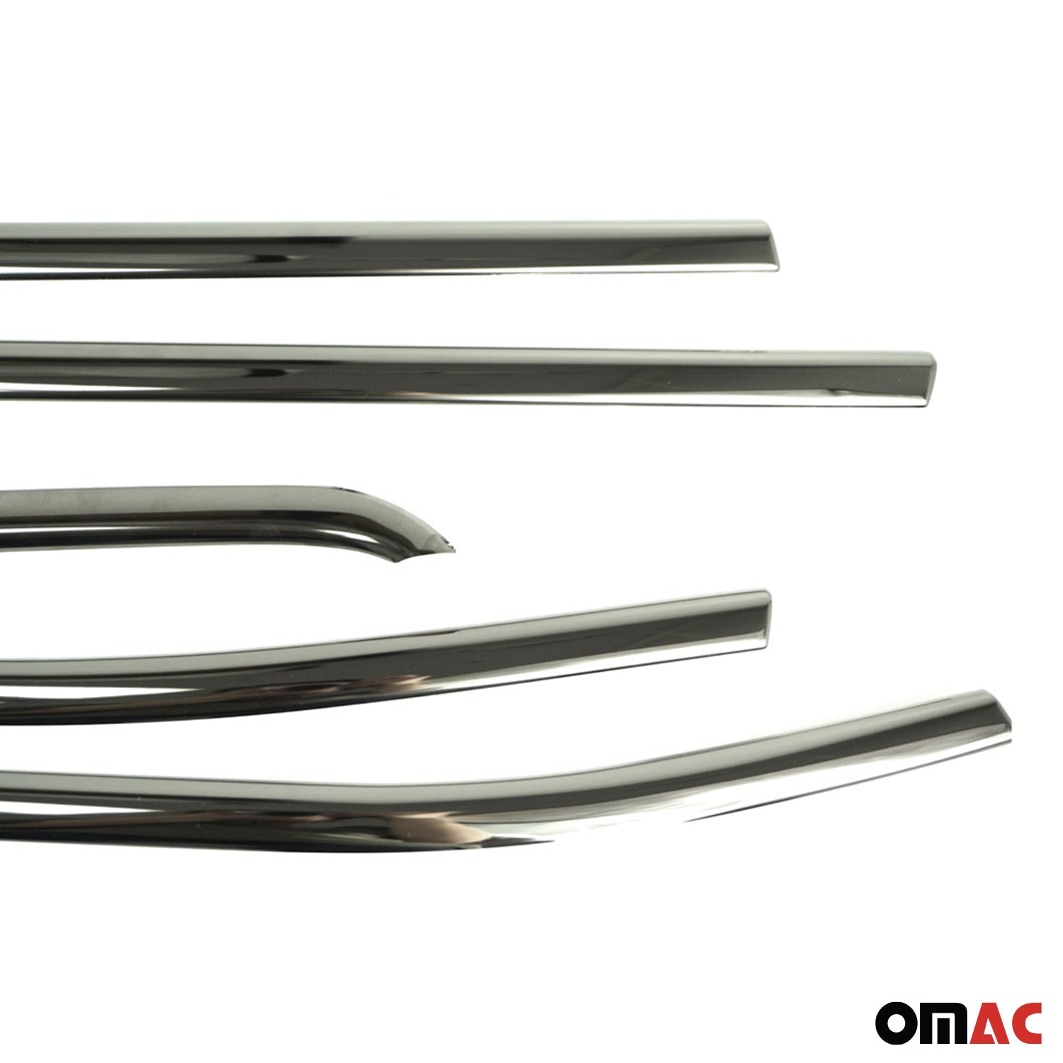 2019-2024 Jeep Renegade Window Molding Trim Streamer Steel Dark 6 Pcs