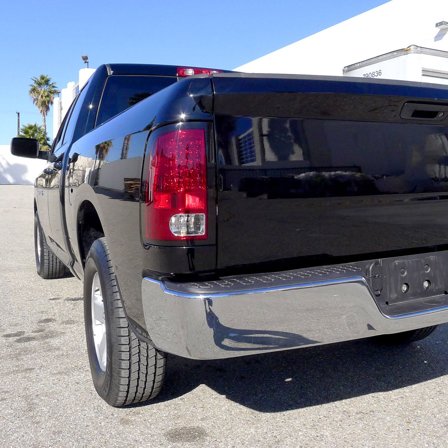 2009-2018 Dodge RAM 1500 2500 3500 LED Tail Lights Chrome/Red