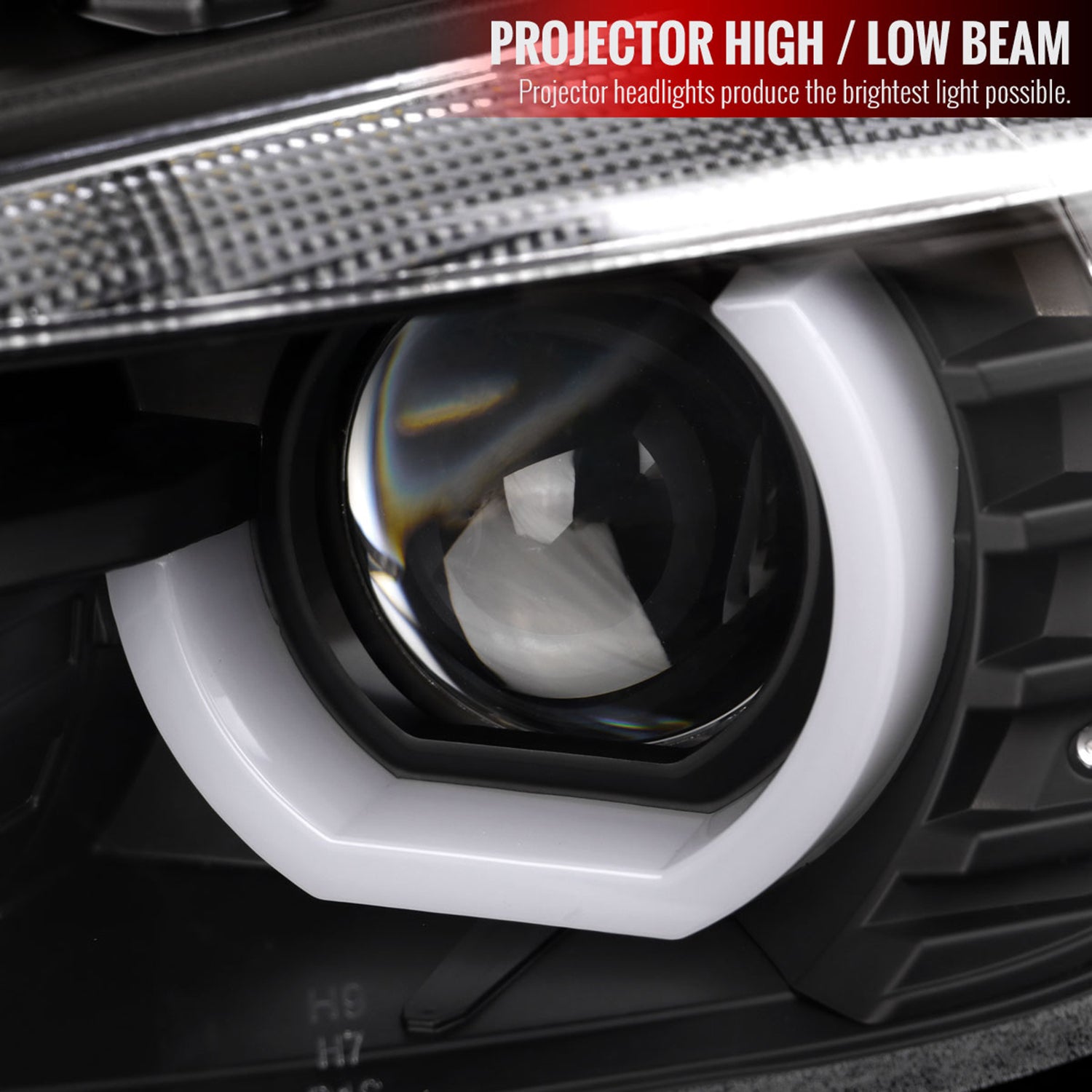 2012-2015 BMW F30 3 Series Sedan Dual LED Headlights LED Signal Matte Black