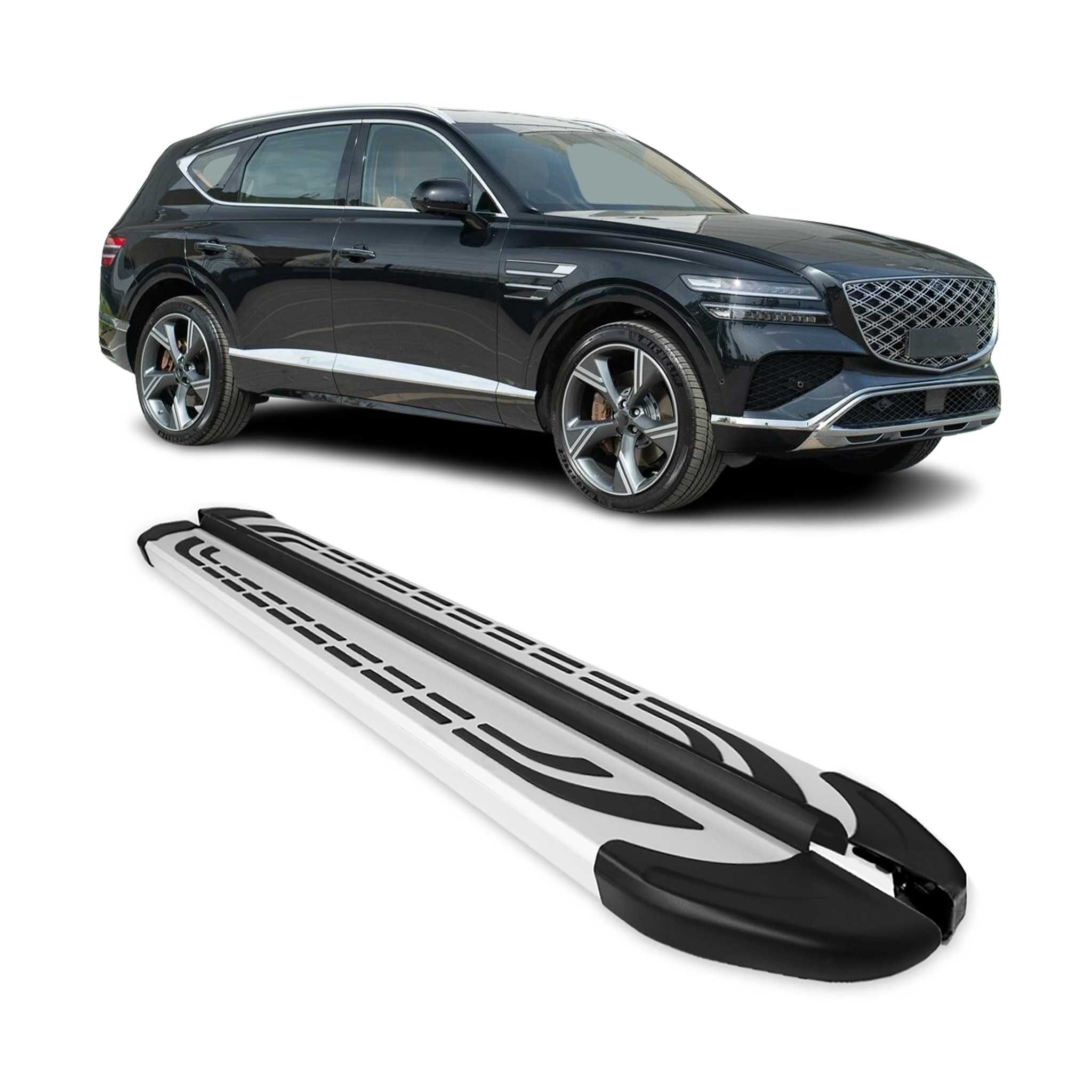 2021-2026 Genesis GV80 Nerf Bar Side Step Running Boards Alu 2x