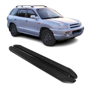 2007-2012 Hyundai Santa Fe Running Boards Side Steps Black