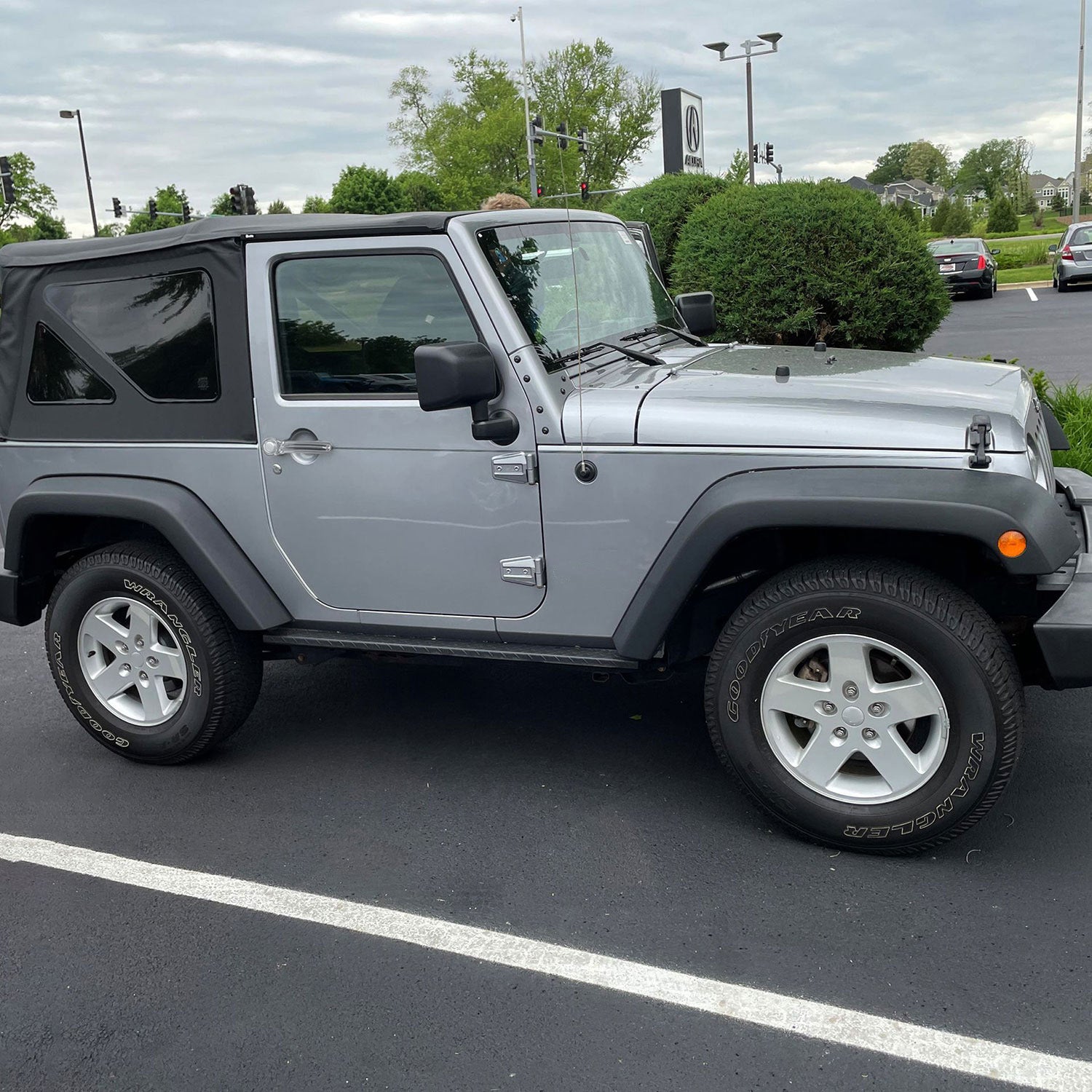 2007-2018 Jeep Wrangler Door Handle Cover Chrome 8Pcs ABS Plastic