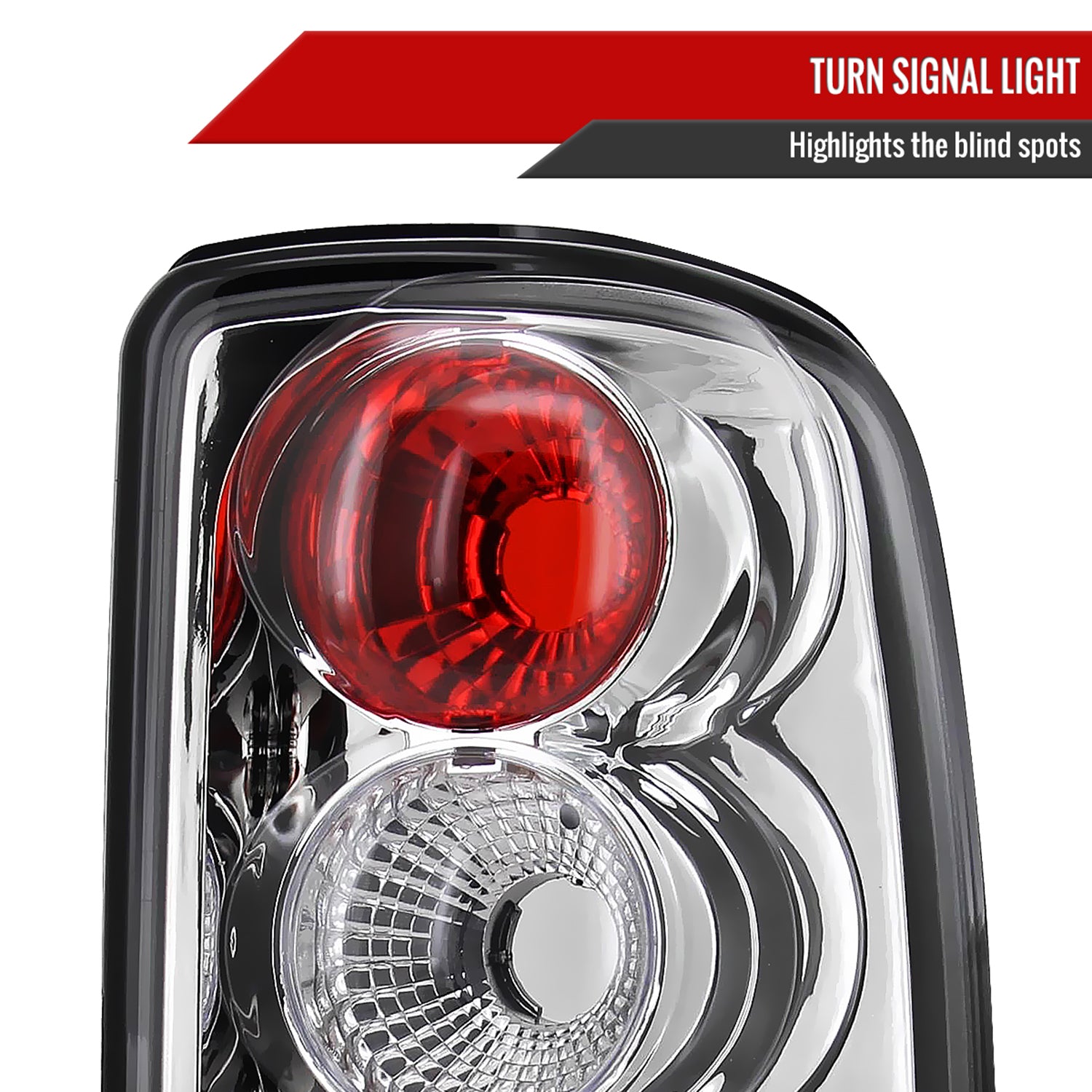 2000-2006 Chevy GMC Tahoe/Yukon/Suburban Tail Lights Chrome/Clear Lens