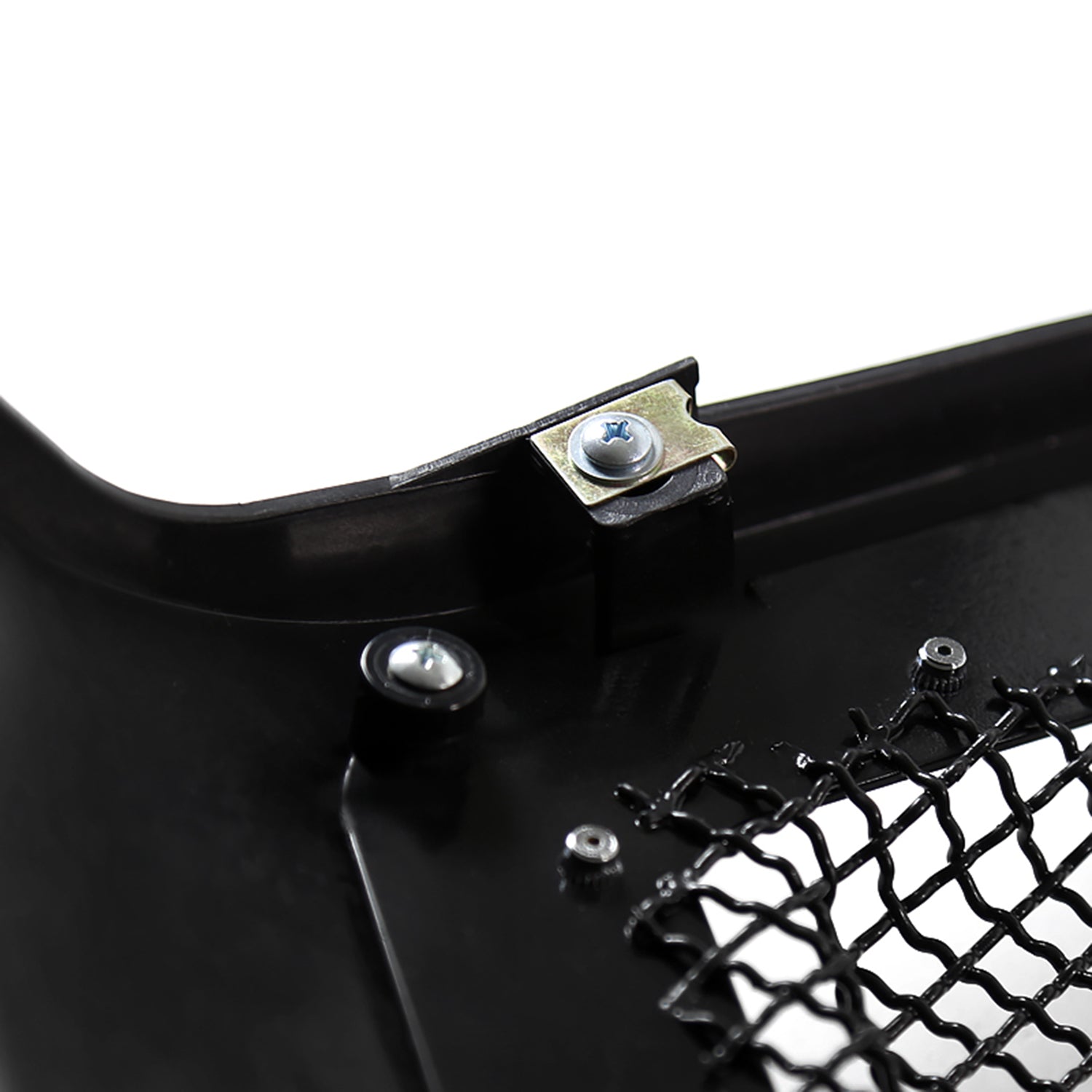 2006-2008 Dodge RAM Glossy Black ABS Rivet Style Grille w/ S.Steel Mesh