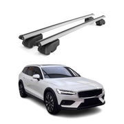 2020-2024 Volvo V60 Cross Country Roof Rack Cross Bars Silver
