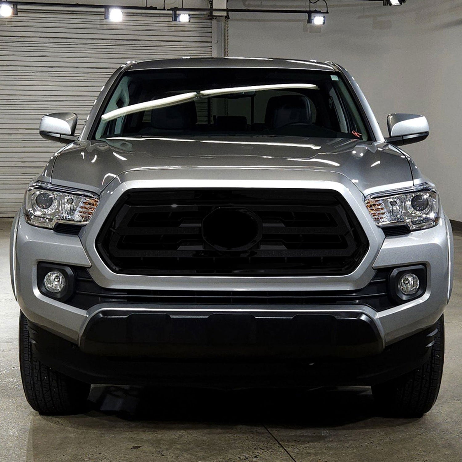 2020-2024 Toyota Tacoma Grille Overlay Gloss Black 1Pcs ABS Plastic