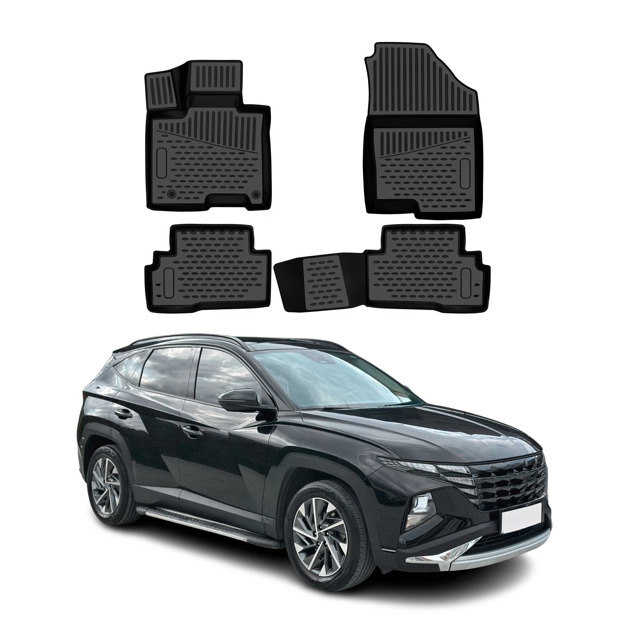 OMAC Floor Mats Liner for Hyundai Tucson 4.gen Hybrid 2024-2026 Post Facelift
