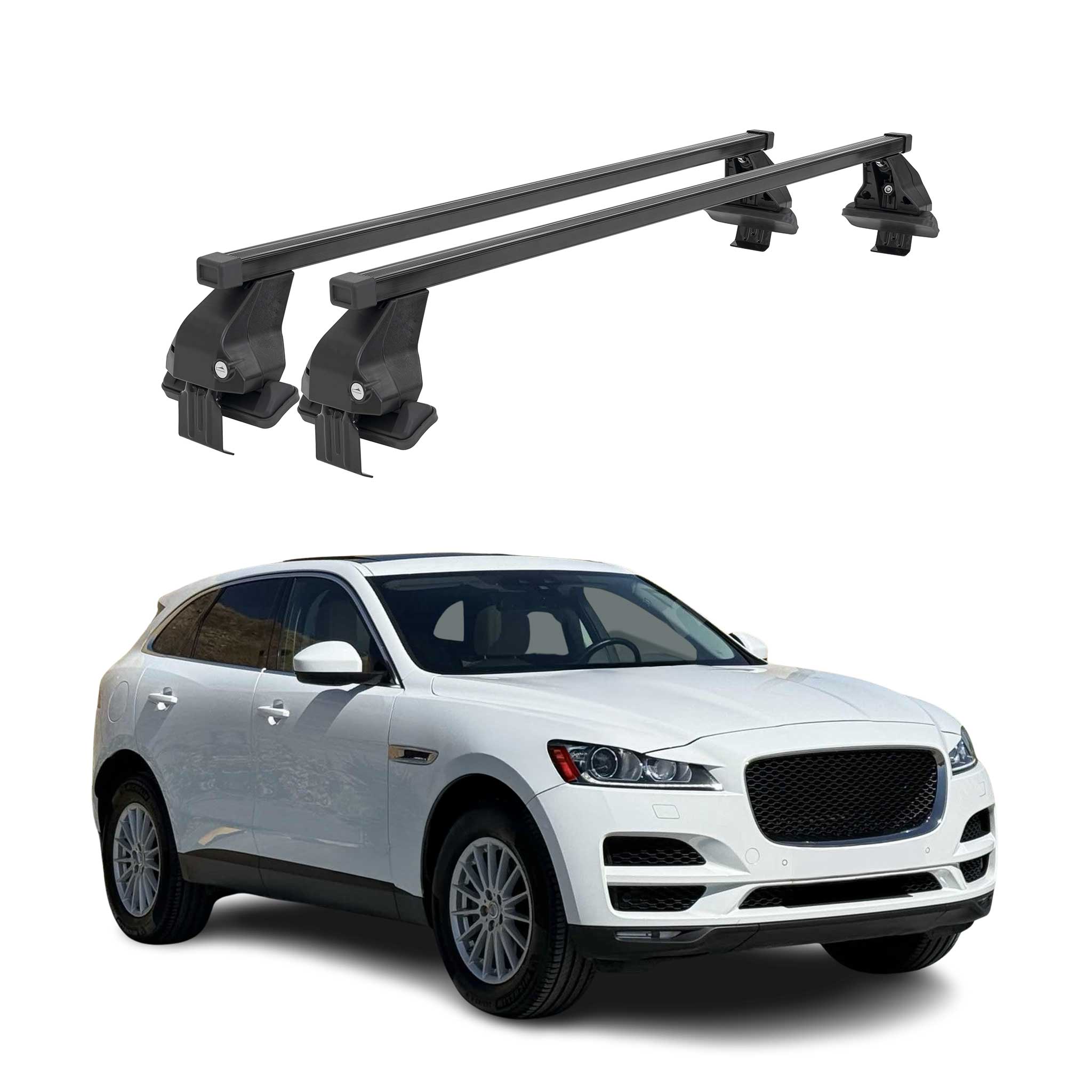 2017-2026 Jaguar F-Pace Roof Rack Cross Bars Black