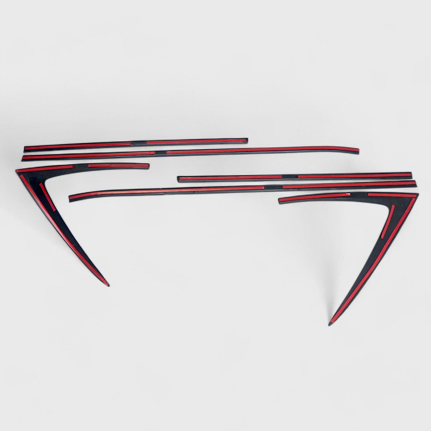 2022-2024 Chevrolet Equinox Window Trim Set Gloss Black 8Pcs ABS Plastic