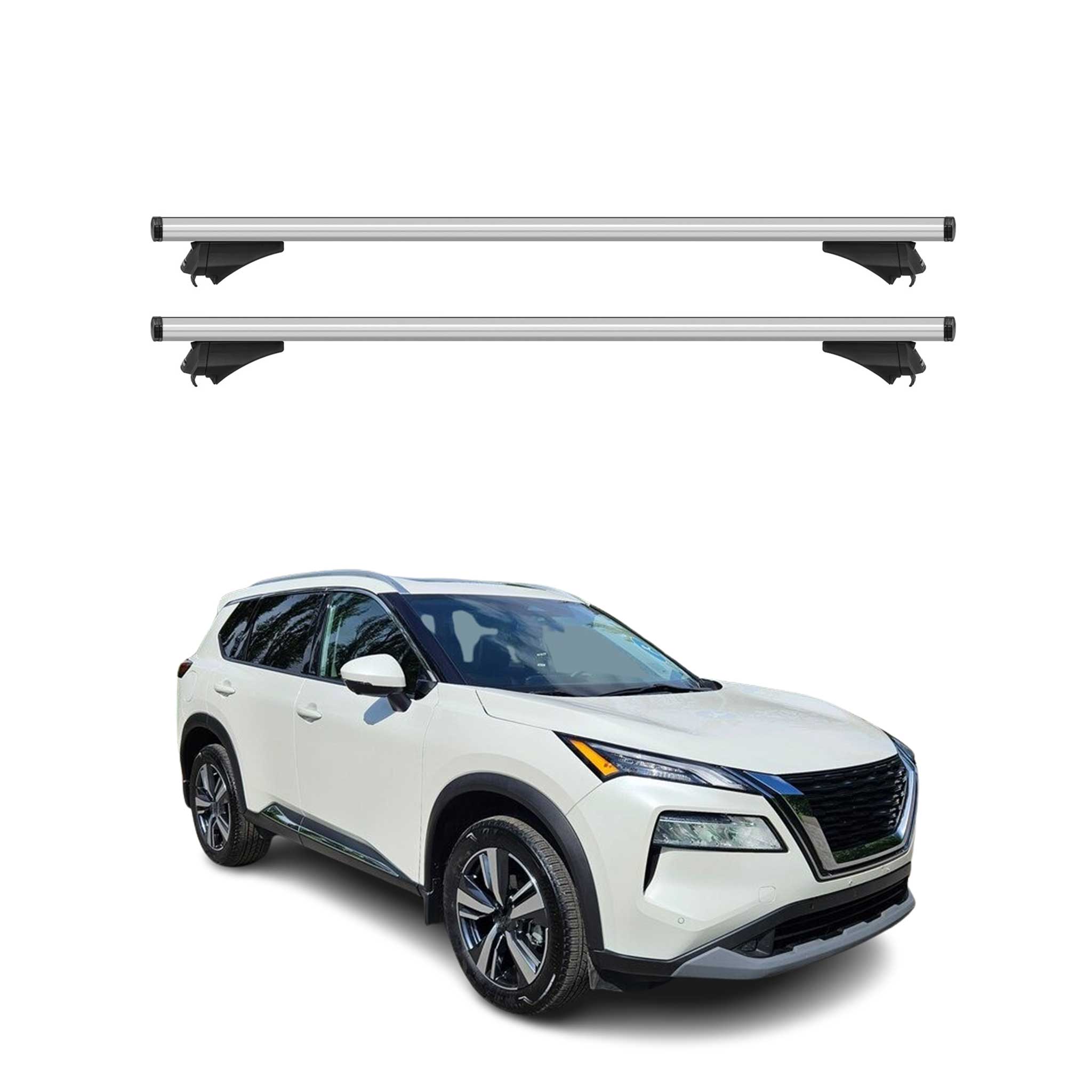 2020-2022 Nissan Rogue Sport Roof Rack Cross Bars Silver