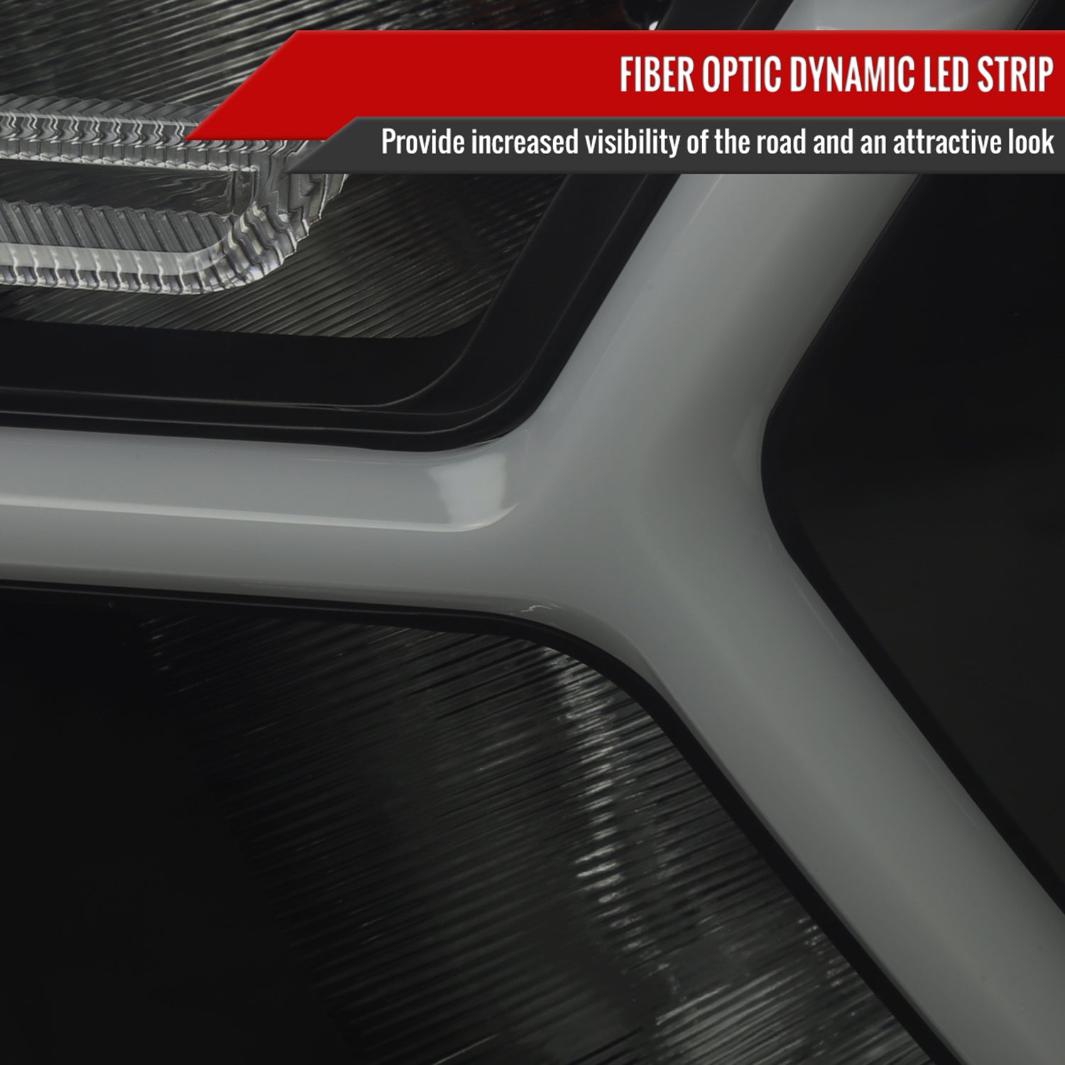 2019-2024 Dodge RAM 1500 Animated LED Bar Factory Headlights Matt Black/Smoke