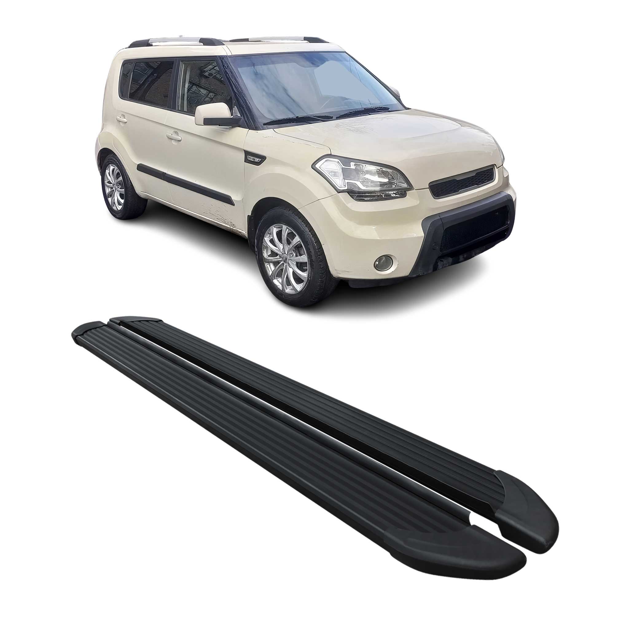 2010-2013 Kia Soul Running Boards Side Steps Black