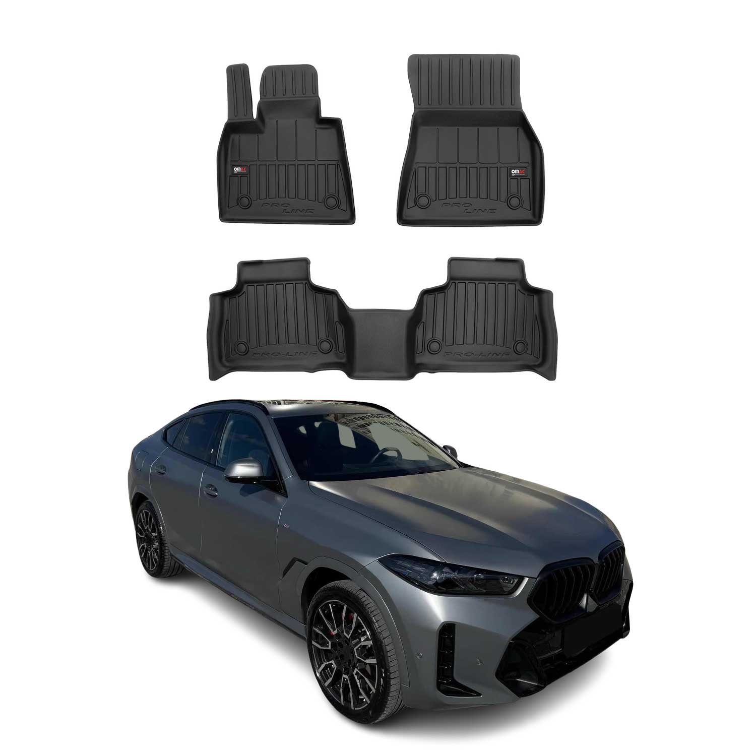 2020-2025 BMW X6 G06 Premium Floor Mats Liners Full Set All Weather Heavy Duty