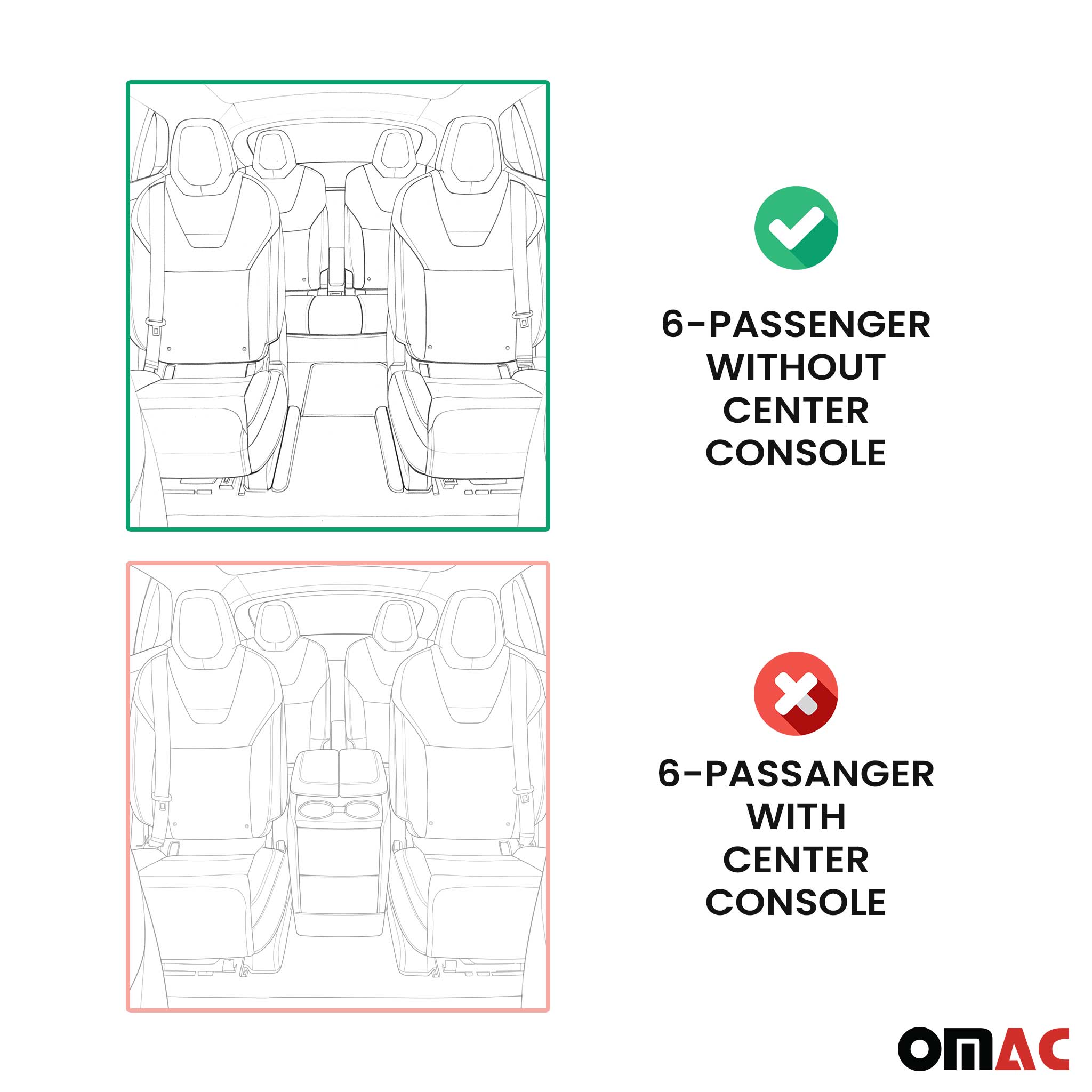 2016-2021 Tesla Model X Floor Mats & Cargo Liner Full Set All Weather Black