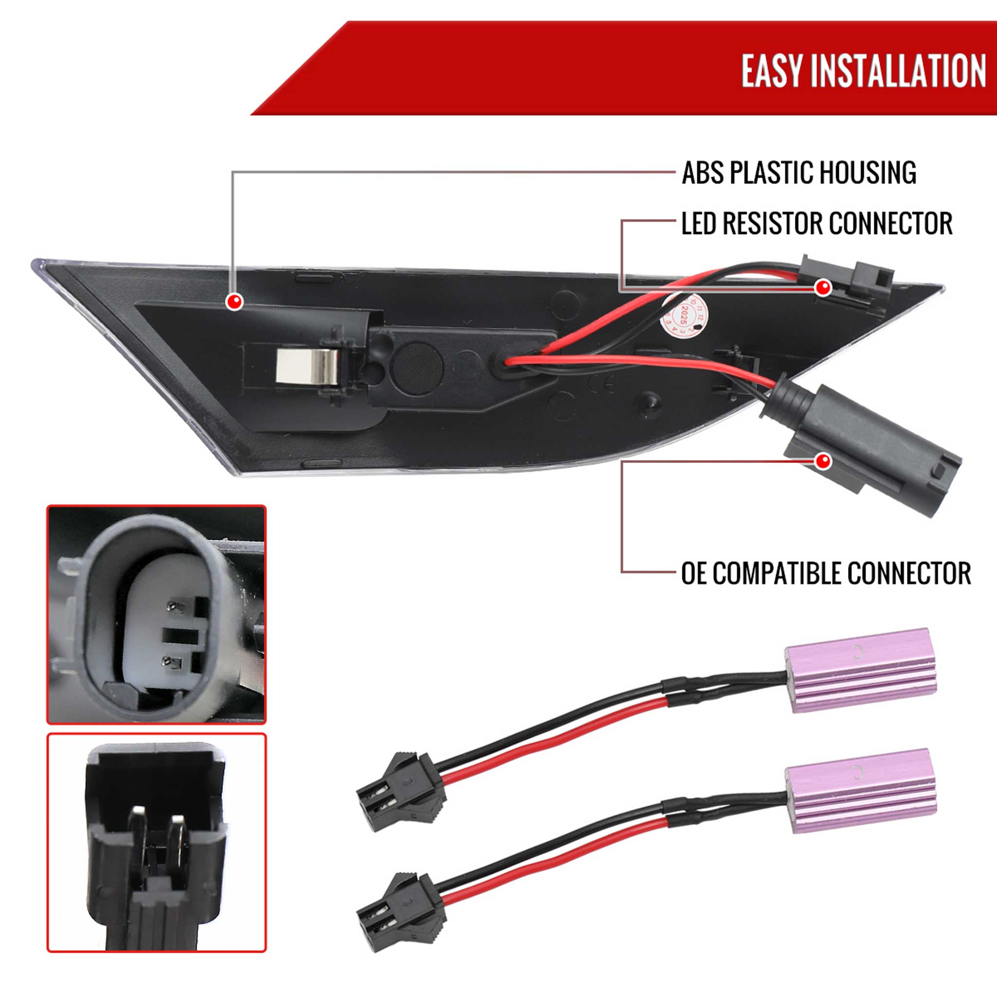 For Porsche 911 991/981 718 2011-2019 LED Turn Signal Smoke With Sequential