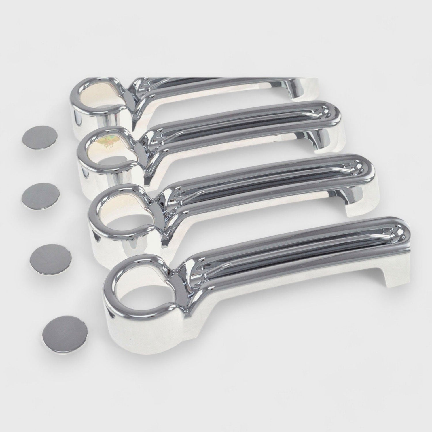 2007-2018 Jeep Wrangler Door Handle Cover Chrome 8Pcs ABS Plastic