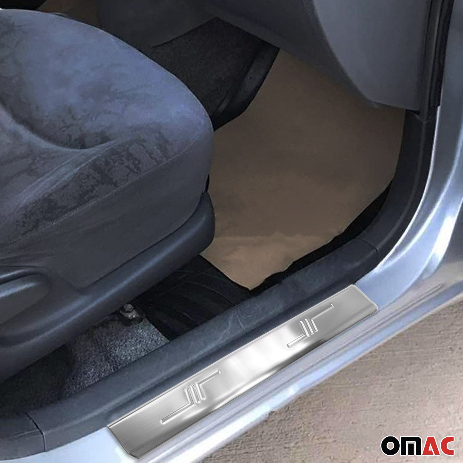 2003-2008 Toyota Corolla Sedan Door Sill Scuff Plate Scratch Protector Stainless Steel