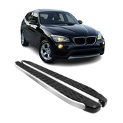 2010-2015 BMW X1 E84 Running Boards Side Steps Silver & Black