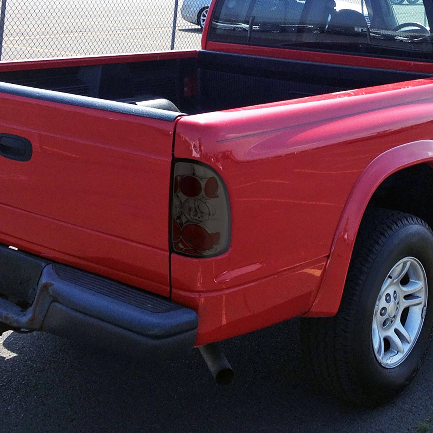1997-2004 Dodge Dakota Tail Lights Chrome Housing/Smoke Lens