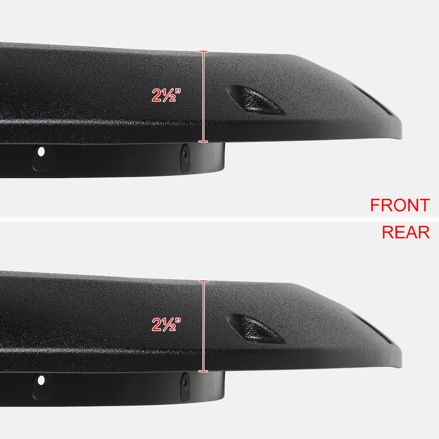 2019-2024 Dodge RAM 1500 Textured Rivet Style Fender Flares Wheel Protector