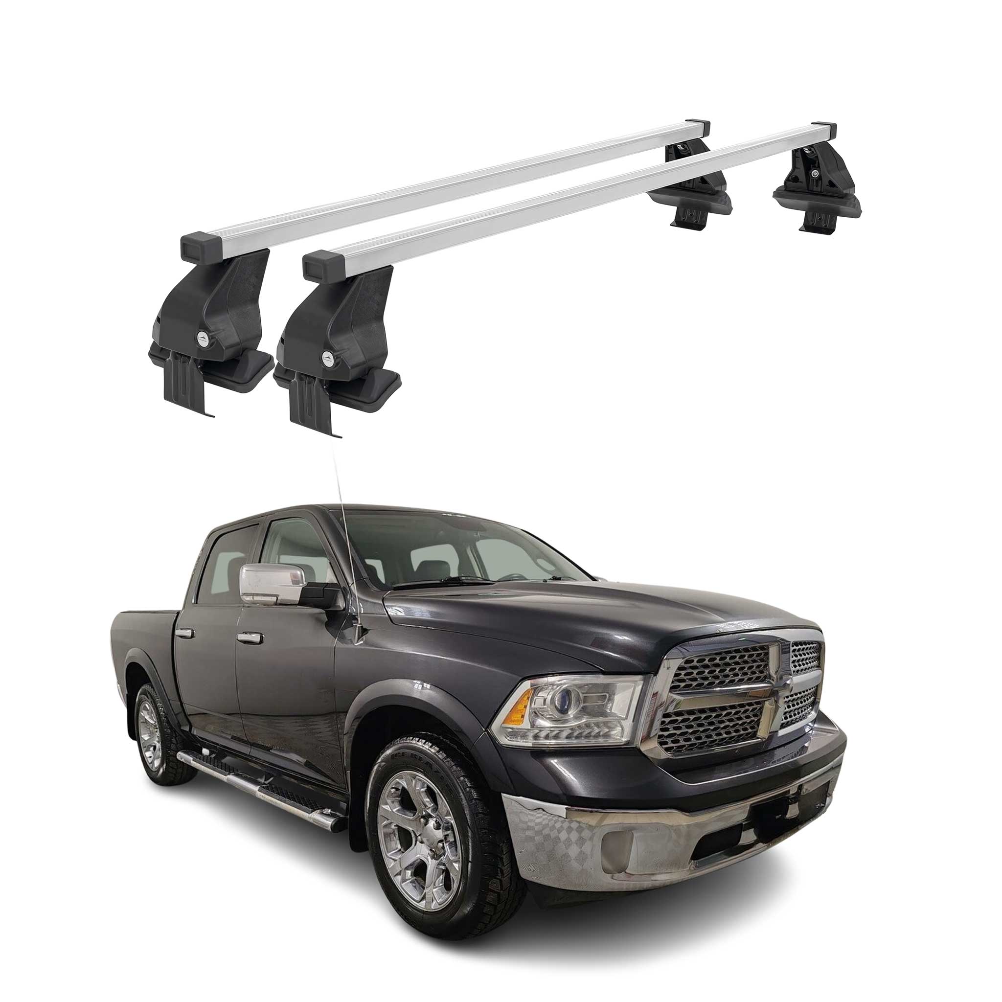2009-2018 RAM 1500 Roof Rack Cross Bars Silver