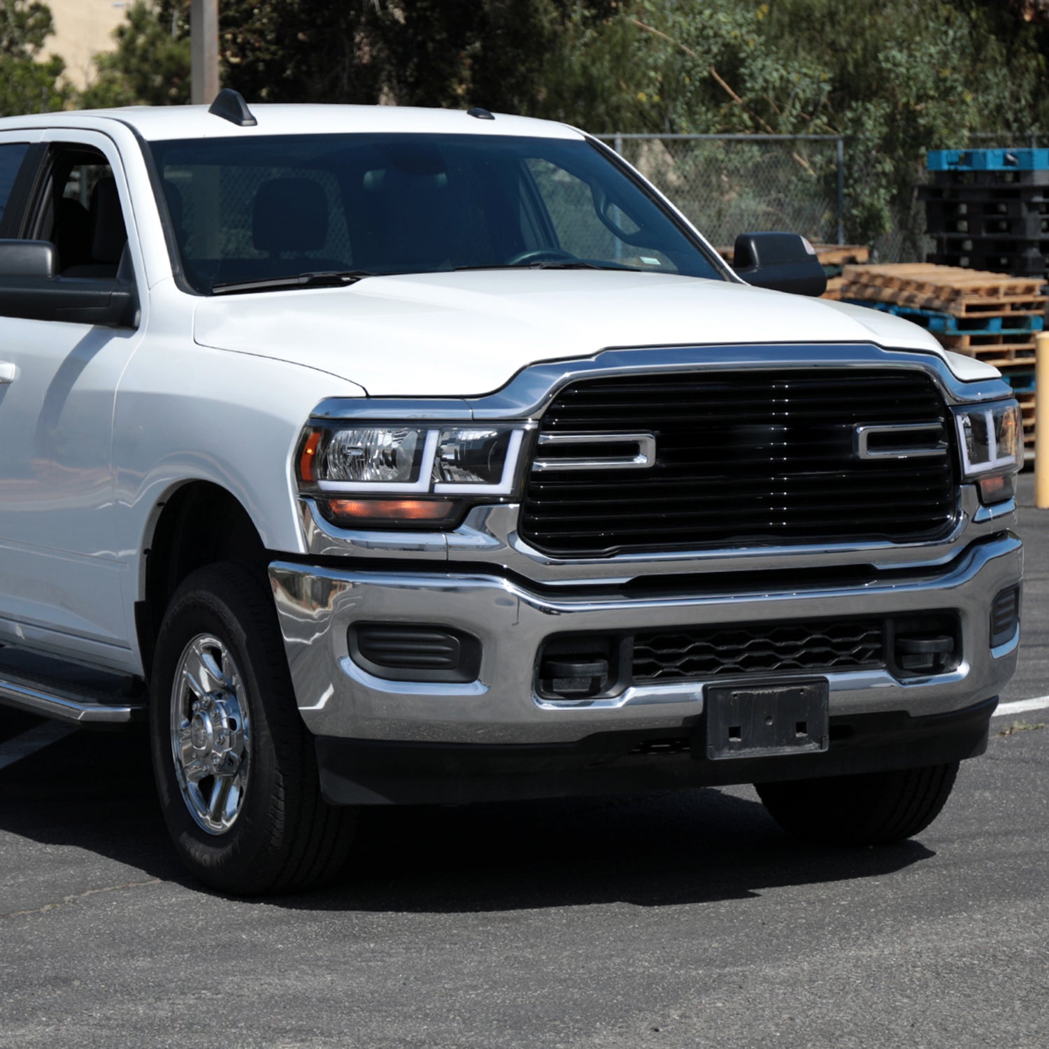 2019-2024 Dodge RAM 2500/3500/4500/5500 LED Bar Factory Headlights Matt Black