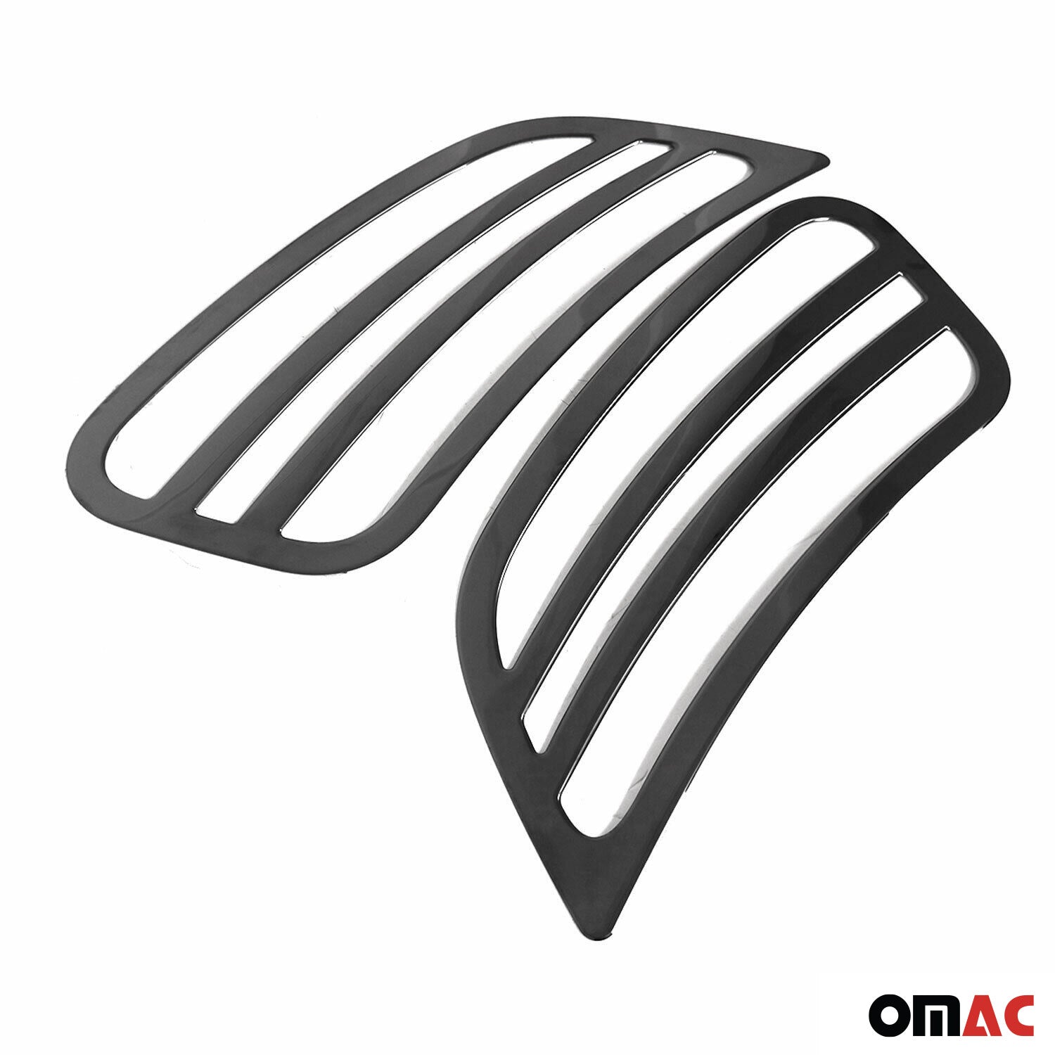 2019-2025 Mercedes Sprinter W907 910 Front Bumper Grill Trim Stainless Steel Dark 2Pcs