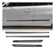 BMW Side Door Molding Trim Skirt Garnish Stainless Steel Silver 4Pcs