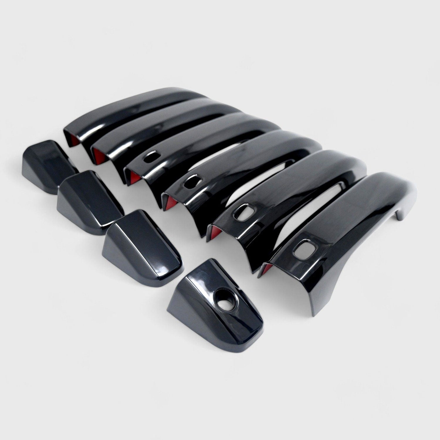 2021-2024 GMC Yukon Door Handle Cover Gloss Black 10Pcs ABS Plastic